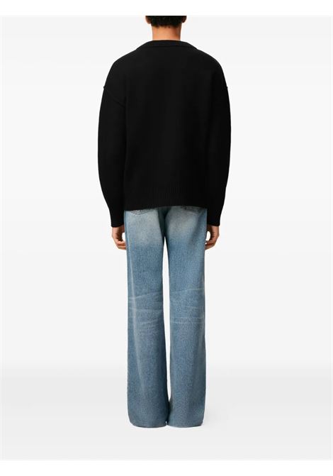 adc cardigan man black AMI PARIS | UKC367.018009